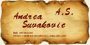 Andrea Šuvaković vizit kartica